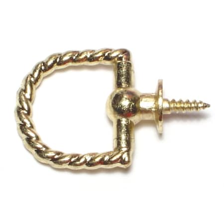 1-1/8 Solid Brass Rope Twist Rings 5PK